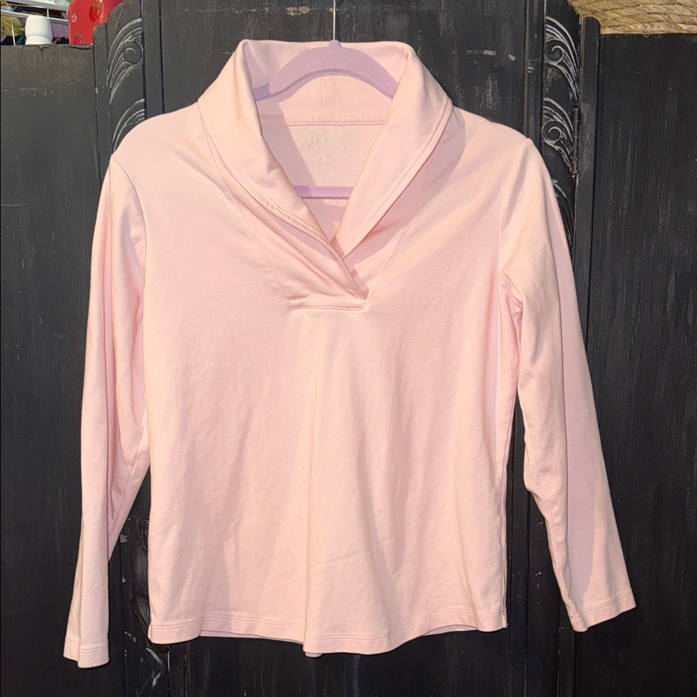 L.L.Bean Women’s Long-Sleeve Shawl Collar Tee